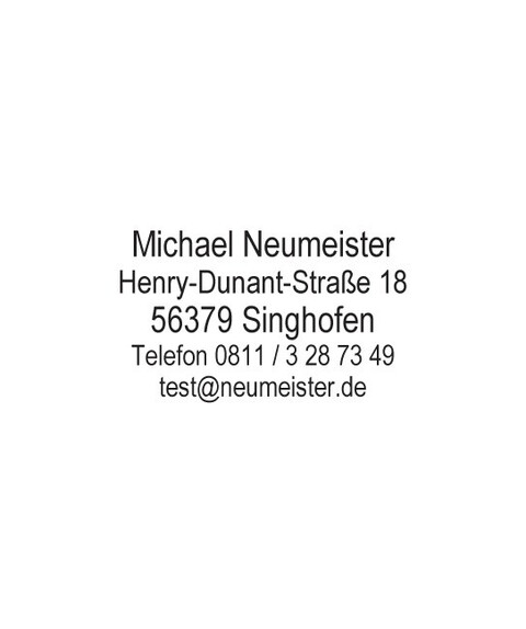 Textplatte für Imprint 2
