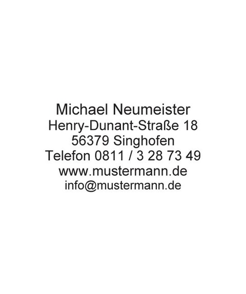 Textplatte für Imprint 3