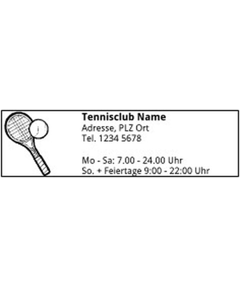 Textplatte für Trodat Printy 4925