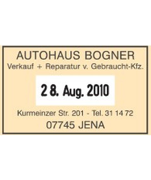 Textplatte für Trodat Professional 5460