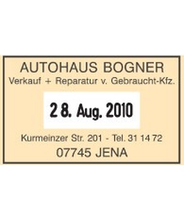 Textplatte für Trodat Professional 5460