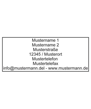Textplatte für Colop Expert 3700