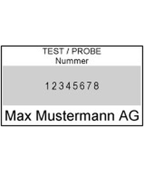Trodat Professional 5558/PL Ziffernbänderstempel mit Textplatte