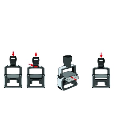 Trodat Professional 4.0 5435 Datumstempel zum Selbersetzten