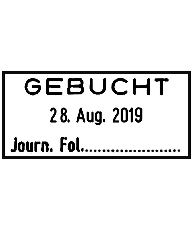 Handstempel mit Datum Trodat 2910 mit Lagertexten