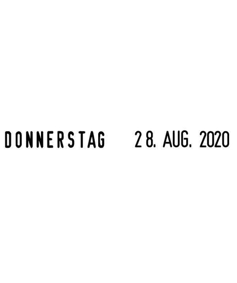 Trodat Datumstempel mit Wochentagen 4812